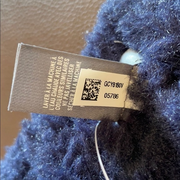 Aerie Fuzzy Super Soft Winter Headband Dark Blue OS - Picture 5 of 5